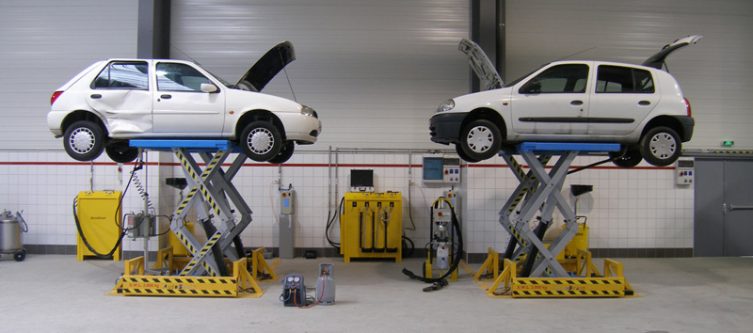 Image of AutoDrain Doble puesto de descontaminación de alta capacidad  | Descontamina Vehículos Fuera de Uso de forma rápida y conforme a la normativa