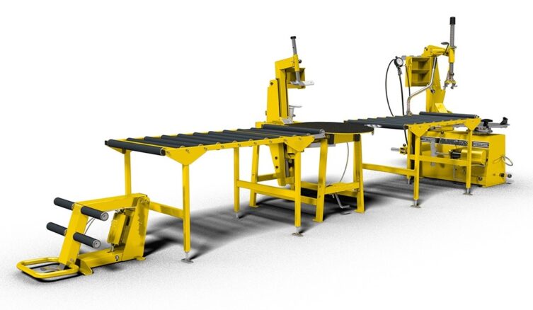 Image of AutoDrain Línea de neumáticos | Sistema ergonómico y rápido para destalonar